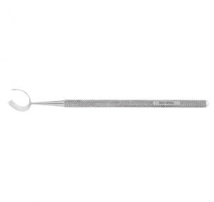 Helveston scleral ruler, vaulted, 5.0mm increment notches